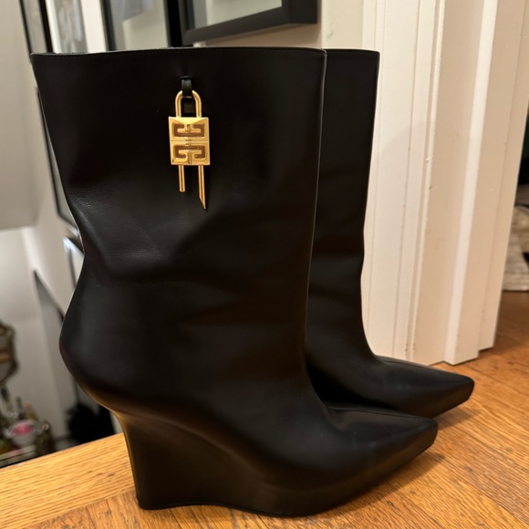 Givenchy Lock Wedge Boots - Picture 5 of 7